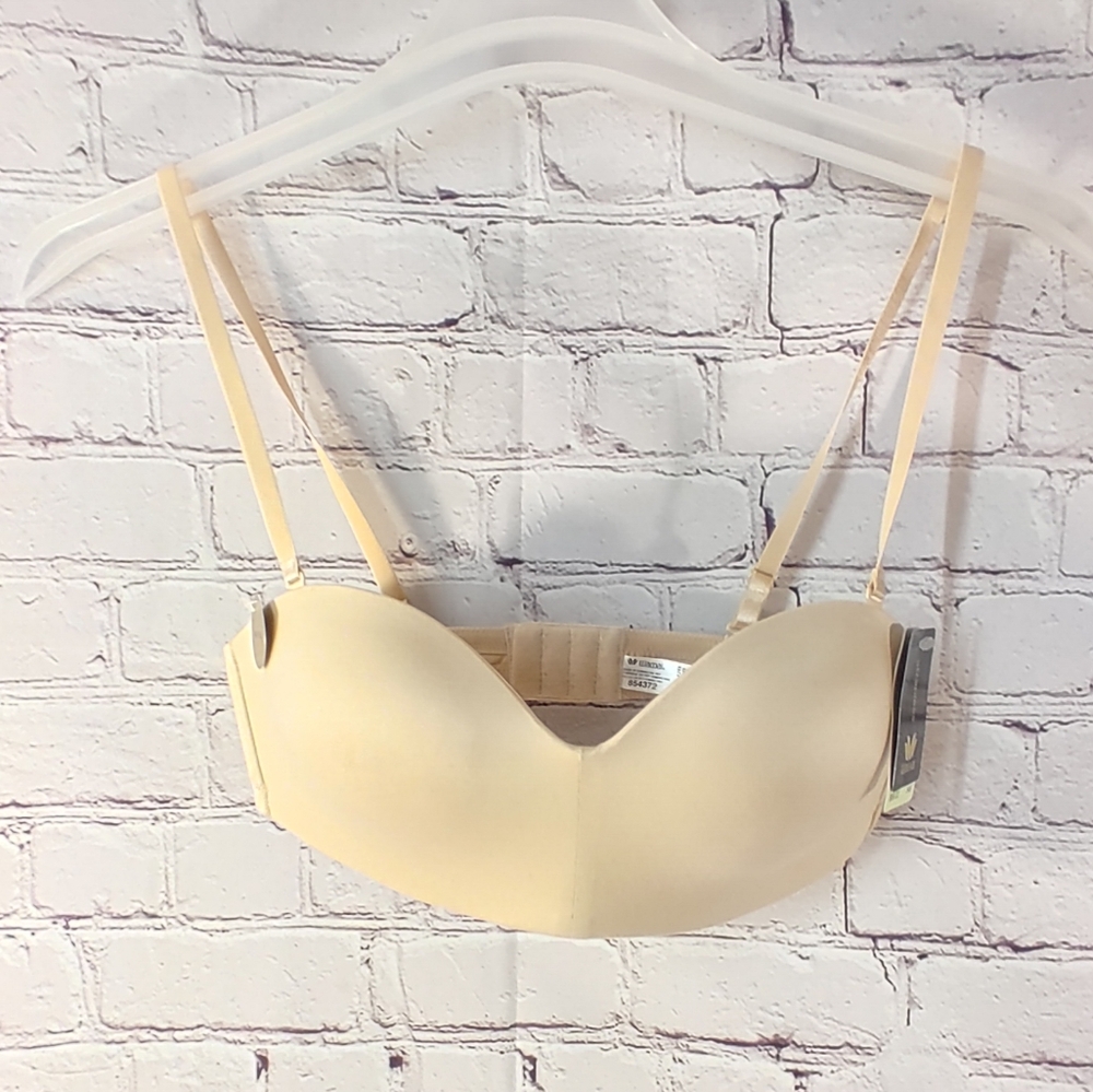 Wacoal Multi-Way Strapless Wire Free 34B Bra Cream NWT